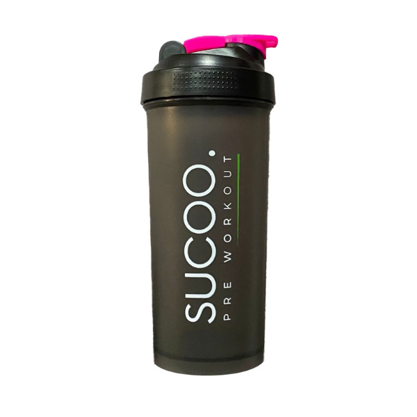 SUCOO. Coqueteleira Rosa 600ml